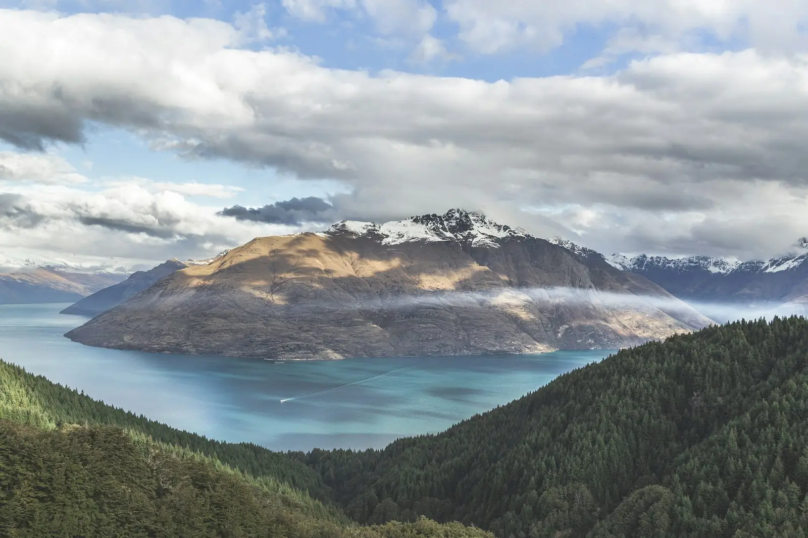 Fiordland mountain and water landscape